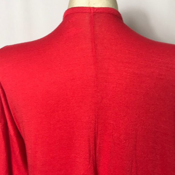 🌻 3/25 🌻 Plus Size Red EVRI Open Front Cardigan - Picture 6 of 7